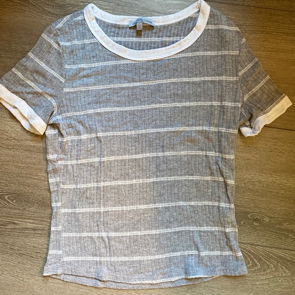 Striped Ribbed T-shirt - Picture 3 of 4